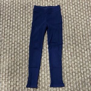 GAP Kids Navy Blue Textured High-Waist Leggings, size 4-5 toddler